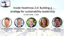 The webinar included Heathrow's chief executive John Holland-Kaye and director of sustainability Matthew Gorman, alongside Business in the Community chief executive Amanda Mackenzie and The Climate Group's corporate partnerships director Mike Peirce